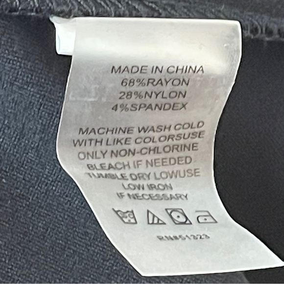 Vince Camuto Pull On Black Stretch Pants XL - Picture 6 of 7